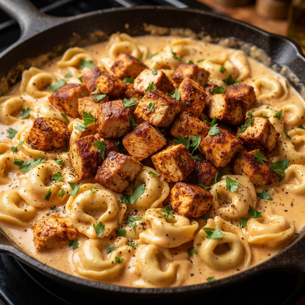 Searing chicken and simmering sauce