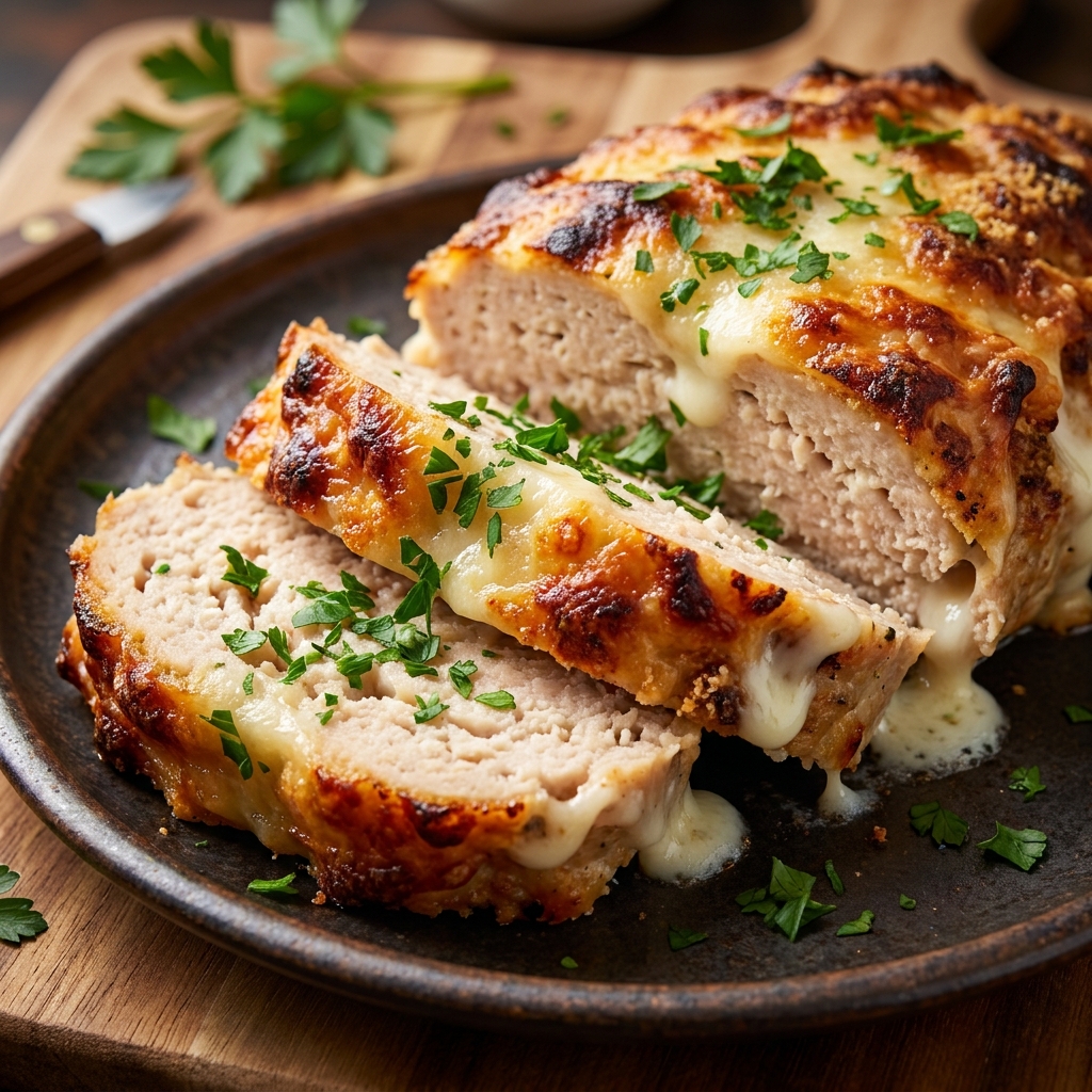 Parmesan Chicken Meatloaf: Juicy and Cheesy Recipe